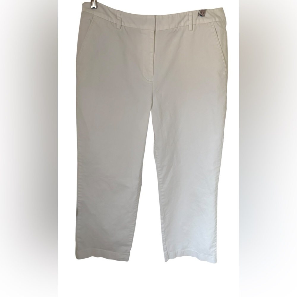 Talbots Twill Wide Leg Ankle Pants Size 10